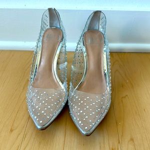 JLO Clear Bling pump